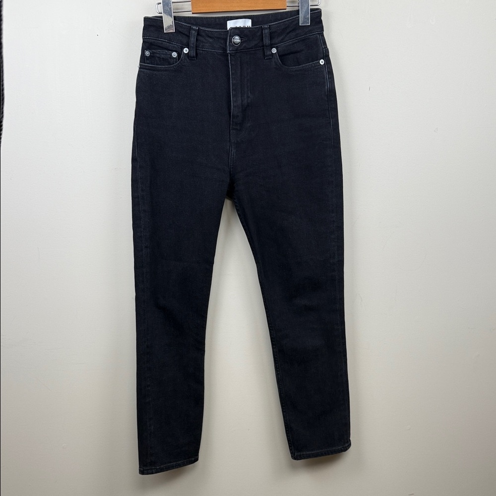 GANNI Black High-Waisted slim Jeans 26 euc